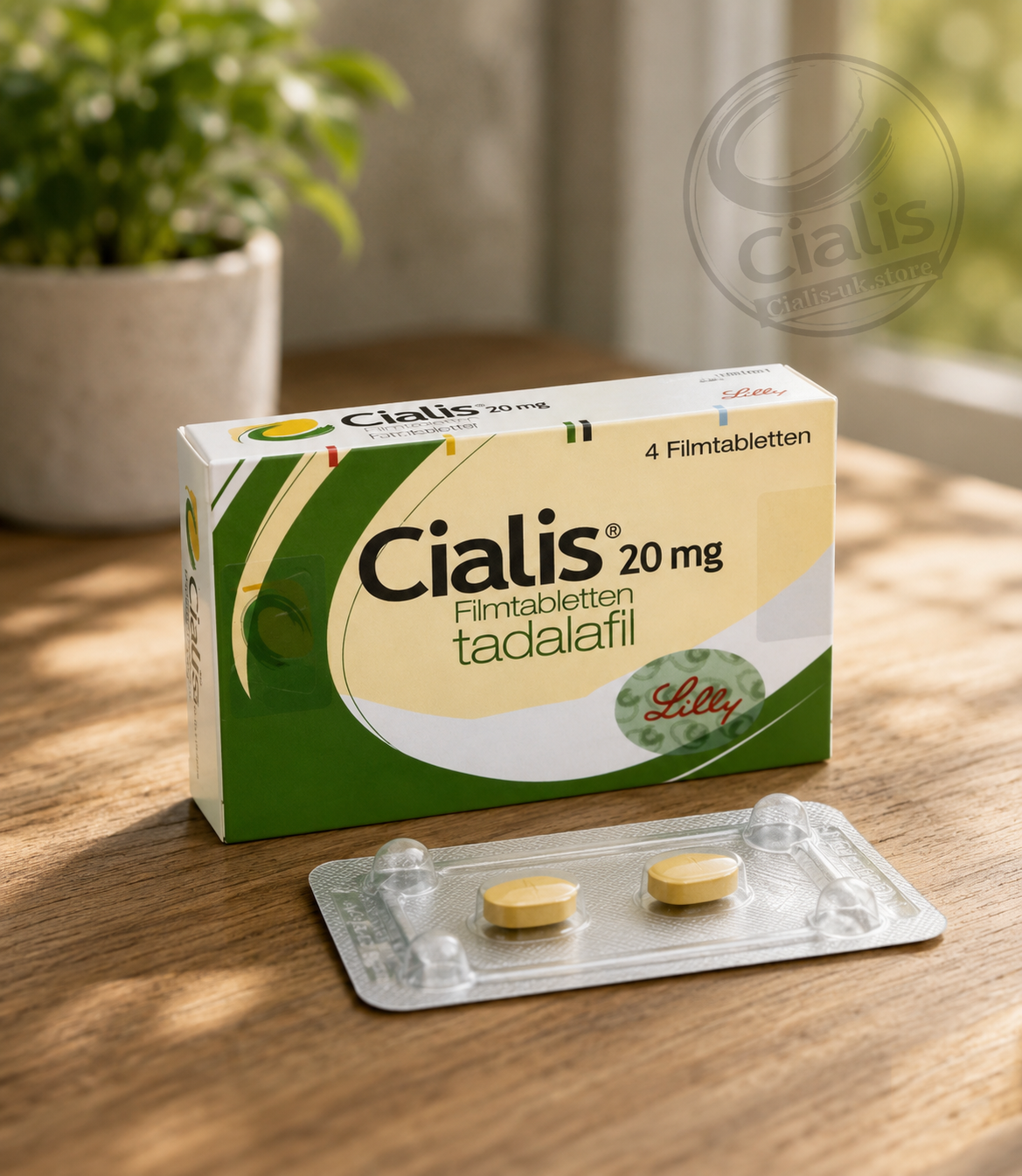 Cialis 20mg 4 Tablets